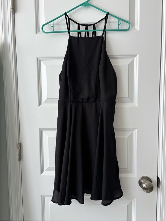 Lulus Dresses & Skirts - LuLu’s Black Strappy Cage Back Flowy Mini Dress Size M